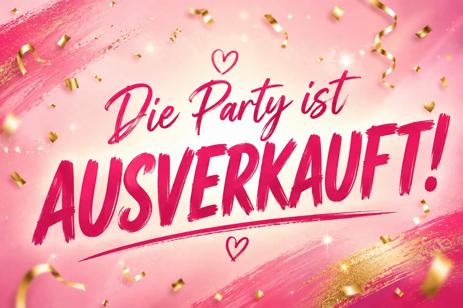Die Party ist Ausverkauft!